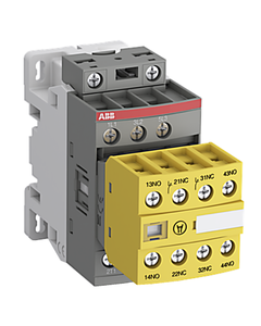Stycznik bezpieczeństwa AFS09-30-22-11, 3P, 9A w AC3, 4kW, cewka 24-60V AC / 20-60V DC, styki pom. 2NO+2NC