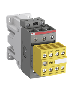 Stycznik bezpieczeństwa AFS26Z-30-22-30 sterowany z PLC, 3P, 26A w AC3, 11kW, cewka 24V DC, styki pom. 2NO+2NC