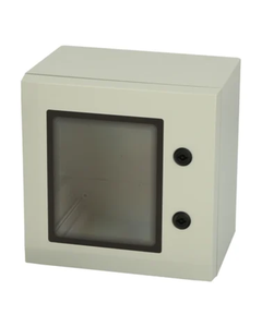 Obudowa ARCA 303021W, 300x300x210mm, poliwęglan, IP66, z płytą, drzwi transparentne, zamknięcie 2-pkt