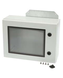 Obudowa ARCA 405021W, 400x500x210, poliwęglan, IP65, z płytą montażową, drzwi transparentne