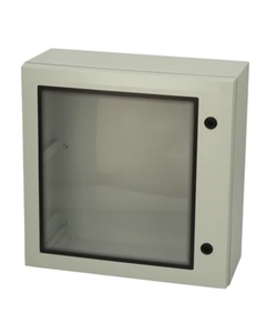 Obudowa ARCA 505021W, 500x500x210mm, poliwęglan, IP66, z płytą, drzwi transparentne, zamknięcie 2-pkt