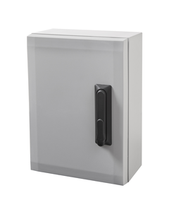 Obudowa ARCA 604021S, 600x400x210mm, poliwęglan, IP66, z płytą, drzwi pełne, z klamką