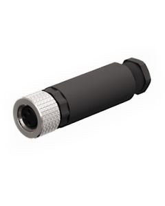 Złącze rozbieralne żeńskie M8 3P, proste B5133-0, zaciski śrubowe, dław. 3.5-5mm, żyły 0.14-0.5mm2