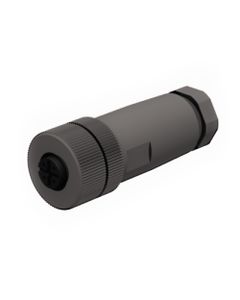 Złącze rozbieralne żeńskie M12 5P, proste B8151-0, kod-A, zaciski śrubowe, dław. 4-6mm, żyły 0.14-0.75mm2