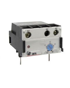 Moduł czasowy elektroniczny BETL02D, opóźnione wyłączenia 0.1s…2s, 24-250V AC/DC montaż czołowy do styczników CL00…CL10...
