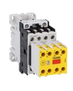 Stycznik bezpieczeństwa BFS1223D024, 3P, 12A w AC3, 5.7kW, cewka 24V DC, styki pom. 2NO+3NC