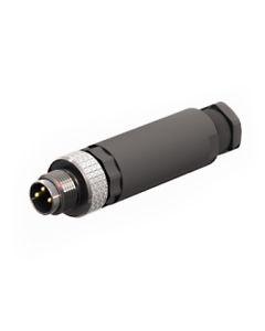 Złącze rozbieralne męskie M8 3P, proste BS5133-0, zaciski śrubowe, dław. 3.5-5mm, żyły 0.14-0.5mm2