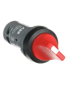 Łącznik pokrętny C2SS2-10R-11, czerwony, 1NO+1NC, 2-poz. 90°, stabilny, kołnierz z tworzywa