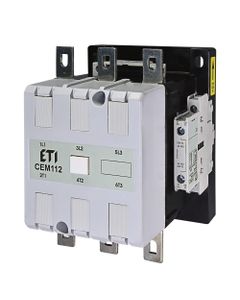 Stycznik CEM112.22-230V-50/60Hz, 3bieg-3NO, 112A w AC3, 55kW, cewka 230V 50/60Hz, styki pom. 2NO+2NC