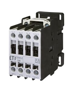 Stycznik CEM12.10-24V-50/60Hz, 3bieg-3NO, 12A w AC3, 5.5kW, cewka 24V 50/60Hz, styki pom. 1NO