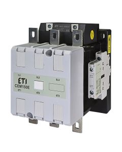 Stycznik CEM150E.22-250V-AC/DC, 3bieg-3NO, 150A w AC3, 75kW, cewka 163-275V AC/DC, styki pom. 2NO+2NC