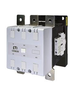 Stycznik CEM250.22-230V-50/60Hz, 3bieg-3NO, 250A w AC3, 132kW, cewka 230V 50/60Hz, styki pom. 2NO+2NC