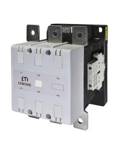 Stycznik CEM300E.22-250V-AC/DC, 3bieg-3NO, 300A w AC3, 160kW, cewka 163-275V AC/DC, styki pom. 2NO+2NC