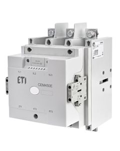 Stycznik CEM450.22-255V-AC/DC, 3bieg-3NO, 450A w AC3, 260kW, cewka 110-255V AC/DC, styki pom. 2NO+2NC