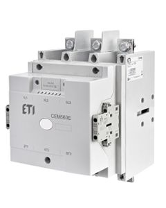 Stycznik CEM560.22-255V-AC/DC, 3bieg-3NO, 560A w AC3, 300kW, cewka 110-255V AC/DC, styki pom. 2NO+2NC