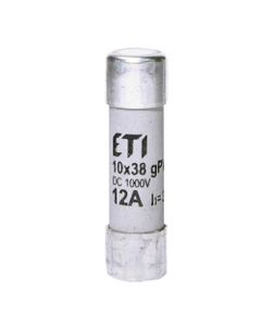 Wkładka topikowa cylindryczna CH10x38 gPV 12A/1000V DC, do fotowoltaiki