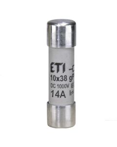 Wkładka topikowa cylindryczna CH10x38 gPV 14A/1000V DC, do fotowoltaiki