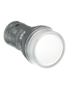Lampka sygnalizacyjna CL2-523C biała, z diodą LED 230V AC, monoblok