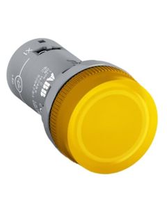 Lampka sygnalizacyjna CL2-623Y żółta, z diodą LED 230V ACz powyższonym napięciem przeciwindukcyjnym, monoblok