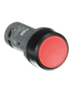 Przycisk kryty CP1-10R-01, czerwony, 1NC, monostabilny, kołnierz z tworzywa