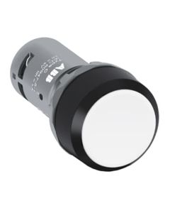 Przycisk kryty CP1-10W-01, biały, 1NC, monostabilny, kołnierz z tworzywa