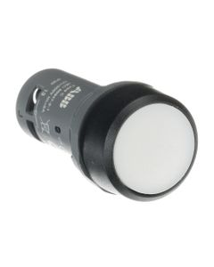 Przycisk kryty CP1-10W-10, biały, 1NO, monostabilny, kołnierz z tworzywa