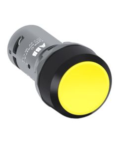 Przycisk kryty CP1-10Y-01, żółty, 1NC, monostabilny, kołnierz z tworzywa