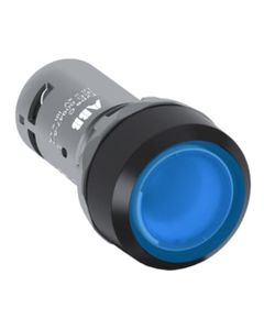Przycisk kryty podświetlany CP1-11L-10, niebieski, 1NO, 24V AC/DC, monostabilny, kołnierz z tworzywa