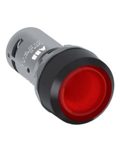 Przycisk kryty podświetlany CP1-11R-01, czerwony, 1NC, 24V AC/DC, monostabilny, kołnierz z tworzywa