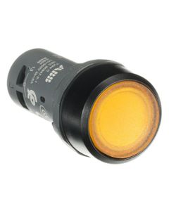 Przycisk kryty podświetlany CP1-11Y-10, żółty, 1NO, 24V AC/DC, monostabilny, kołnierz z tworzywa