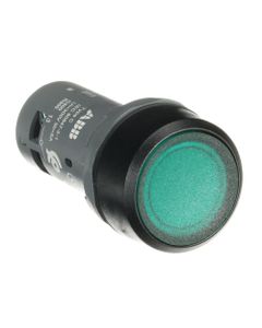 Przycisk kryty podświetlany CP1-11g-10, zielony, 1NO, 24V AC/DC, monostabilny, kołnierz z tworzywa