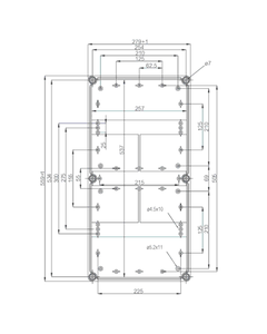Pokrywa EKT 30-G do obudowy EK 560x280x30, szara