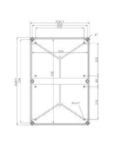 Podstawa EKUM obudowy EK 560x380x150