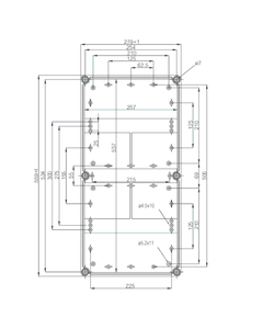 Pokrywa EKU 30-G do obudowy EK 560x380x30, szara