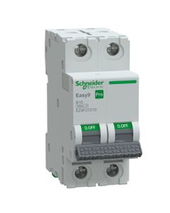 Wyłącznik nadprądowy Easy9 Pro EZ9F-B10-2, 2P char. B 10A, 6kA AC (Schneider EZ9F27210)