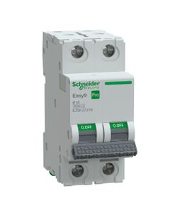 Wyłącznik nadprądowy Easy9 Pro EZ9F-B16-2, 2P char. B 16A, 6kA AC (Schneider EZ9F27216)