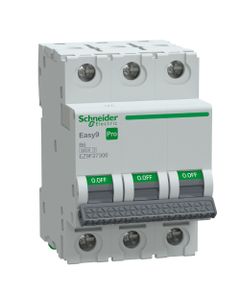 Wyłącznik nadprądowy Easy9 Pro EZ9F-B6-3, 3P char. B 6A, 6kA AC (Schneider EZ9F27306)