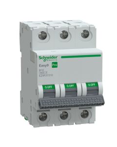 Wyłącznik nadprądowy Easy9 Pro EZ9F-B10-3, 3P char. B 10A, 6kA AC (Schneider EZ9F27310)
