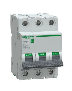 Wyłącznik nadprądowy Easy9 Pro EZ9F-B63-3, 3P char. B 63A, 6kA AC (Schneider EZ9F27363)