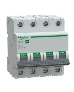 Wyłącznik nadprądowy Easy9 Pro EZ9F-B63-4, 4P char. B 63A, 6kA AC (Schneider EZ9F27463)