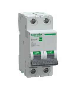 Wyłącznik nadprądowy Easy9 Pro EZ9F-C6-2, 2P char. C 6A, 6kA AC (Schneider EZ9F57206)