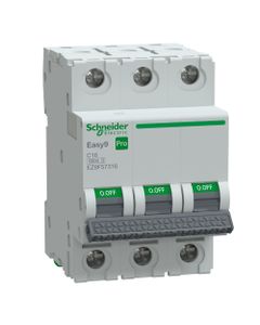 Wyłącznik nadprądowy Easy9 Pro EZ9F-C16-3, 3P char. C 16A, 6kA AC (Schneider EZ9F57316)
