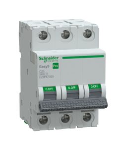 Wyłącznik nadprądowy Easy9 Pro EZ9F-C20-3, 3P char. C 20A, 6kA AC (Schneider EZ9F57320)