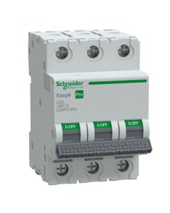 Wyłącznik nadprądowy Easy9 Pro EZ9F-C50-3, 3P char. C 50A, 6kA AC (Schneider EZ9F57350)