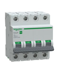 Wyłącznik nadprądowy Easy9 Pro EZ9F-C6-4, 4P char. C 6A, 6kA AC (Schneider EZ9F57406)