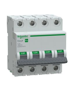 Wyłącznik nadprądowy Easy9 Pro EZ9F-C10-4, 4P char. C 10A, 6kA AC (Schneider EZ9F57410)