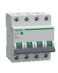 Wyłącznik nadprądowy Easy9 Pro EZ9F-C25-4, 4P char. C 25A, 6kA AC (Schneider EZ9F57425)