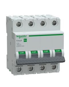 Wyłącznik nadprądowy Easy9 Pro EZ9F-C40-4, 4P char. C 40A, 6kA AC (Schneider EZ9F57440)