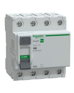 Wyłącznik rożnicowoprądowy EZ9R-40-4-30-A, 4P 40A, 30mA, typ A (Schneider EZ9R49440)