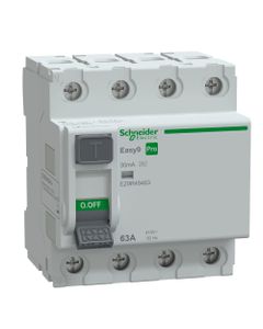 Wyłącznik rożnicowoprądowy EZ9R-63-4-30-A, 4P 63A, 30mA, typ A (Schneider EZ9R49463)